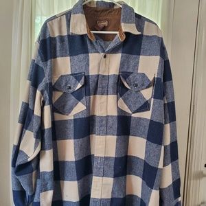 Men's Big & Tall Jacket-Style Shirt Size 2X